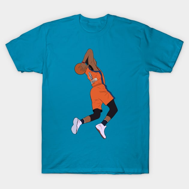 Russell Westbrook Tomahawk T-Shirt by RatTrapT33s